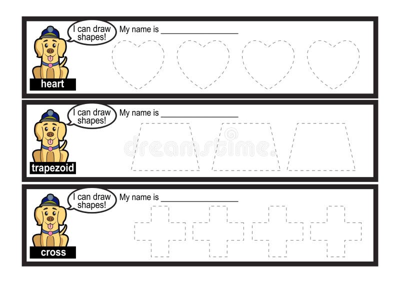 Líneas de traza vector para el preescolar o guardería y educación especial Líneas de traza para las habilidades de motor del fine libre illustration Líneas de traza vector para el preescolar o guardería y educación especial Líneas de traza para las habilidades de motor del fine libre illustration